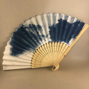 Éventail cyanotype